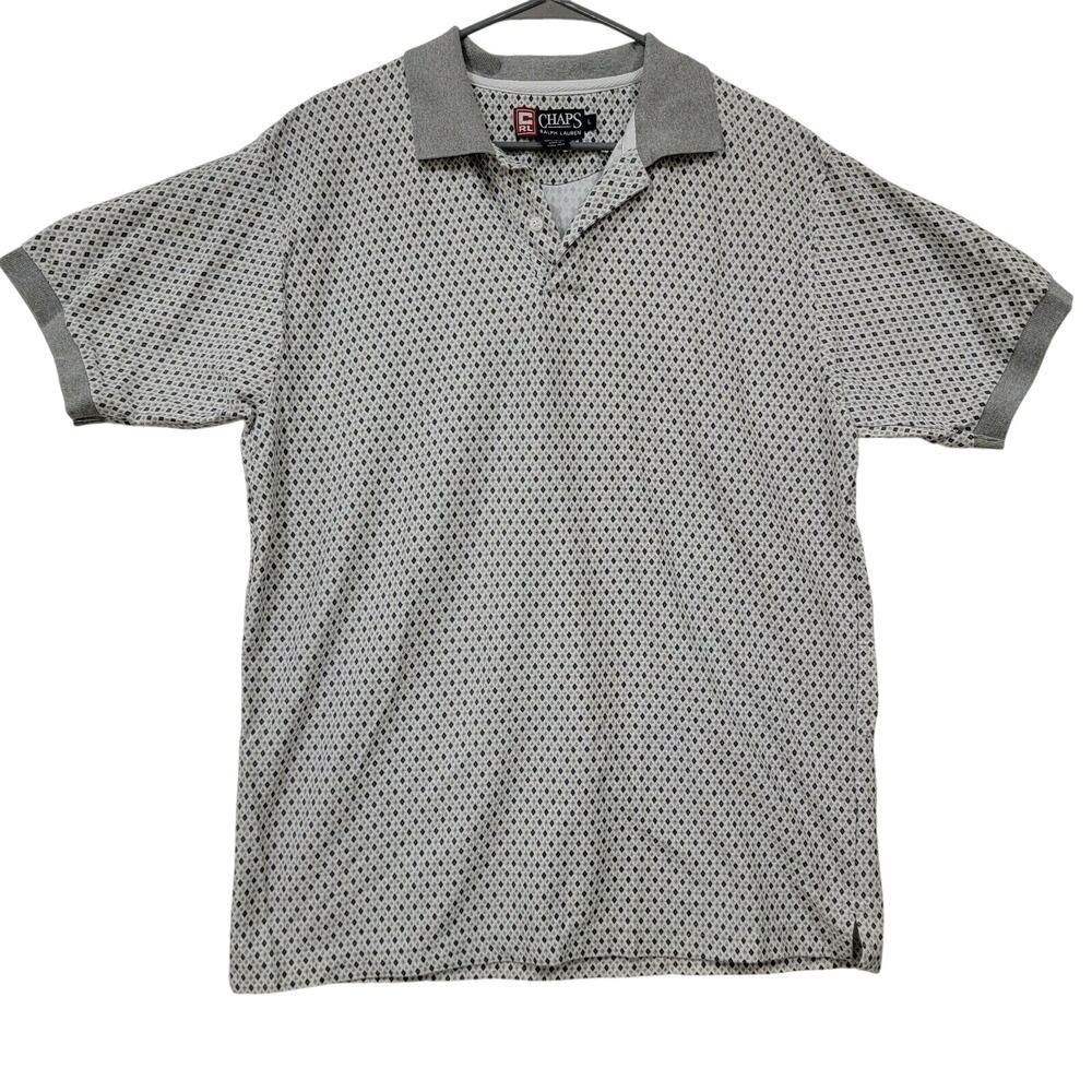 Chaps Ralph Lauren Vintage Large Mens 100% Cotton Polo Shirt Retro PGA Golf Gorp